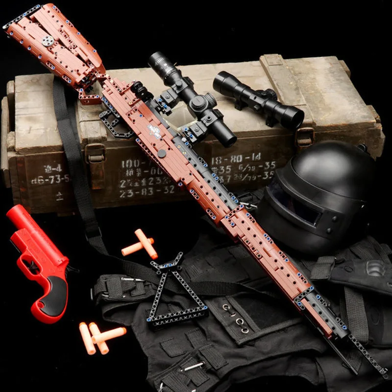 

CaDa Gun SWAT Military Weapon Model Military Series Technic Building Blocks Compatible For Pistol GUN Blocks Toys Children Gift