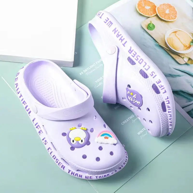 

Hole Shoes Female Summer Wear Non-slip All-match Fashion Cute Forest Fairy INS Soft Bottom Korean Version of Lazy Sandals And sl