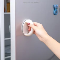 plastic self adhesive small drawer windows knobs kitchen handle for cabinets door wardrobe pulls furniture handles baby room