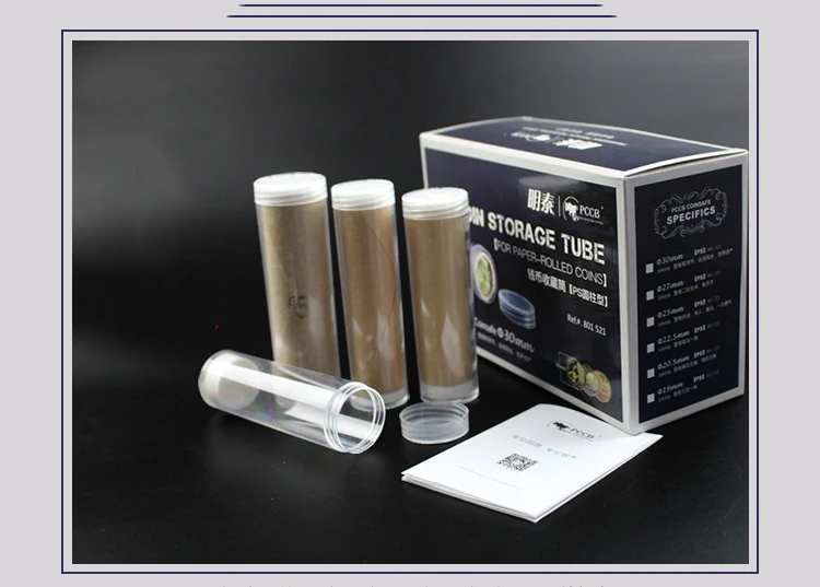 Пластиковые прозрачные круглые Чехлы для хранения монет 1 шт. |