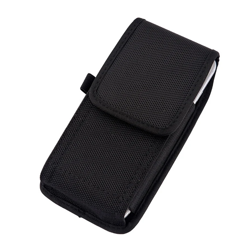 Черный поясной чехол для MLS Inspire Pop 4G Apollo P10 нейлоновый с зажимом ремня Rocky Slice Style