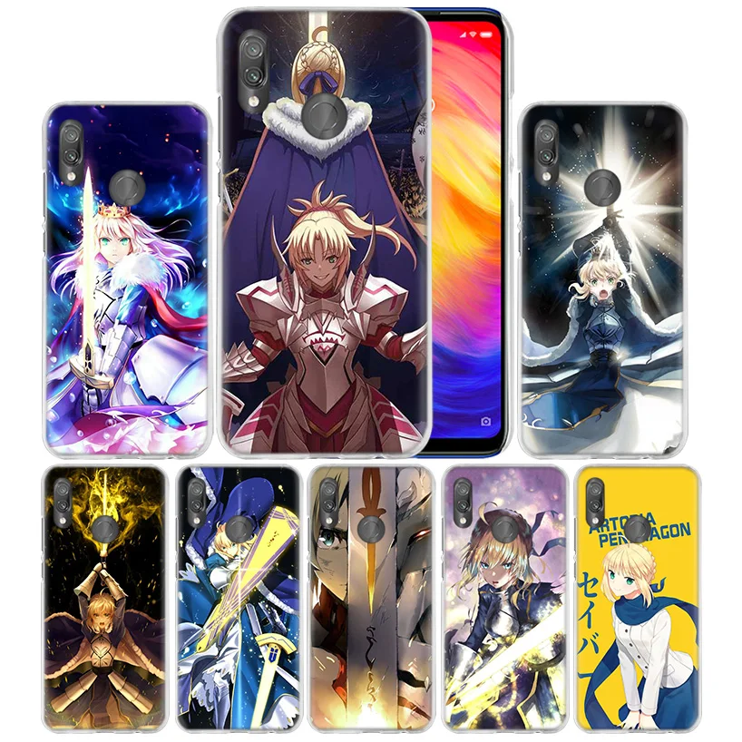 Case Cover for Xiaomi Redmi Note 7 7A 7S 6 6A 5 Y3 K20 Mi 8 9T CC9 CC9E A1 A2 A3 Play F1 Lite Pro Plus fate saber