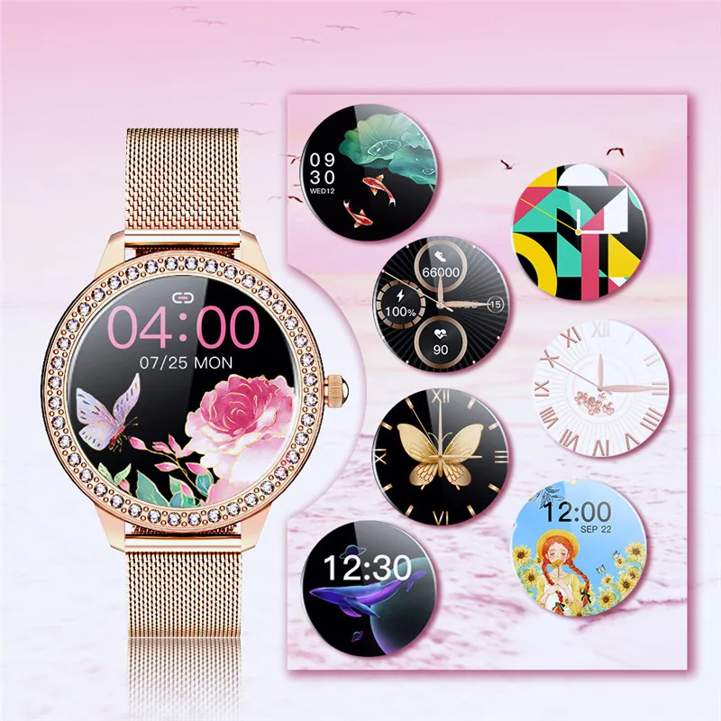 

SN91 Fashion Women's Smart Watch Waterproof Wearable Device Heart Rate Monitor Sports Smartwatch For Ladies