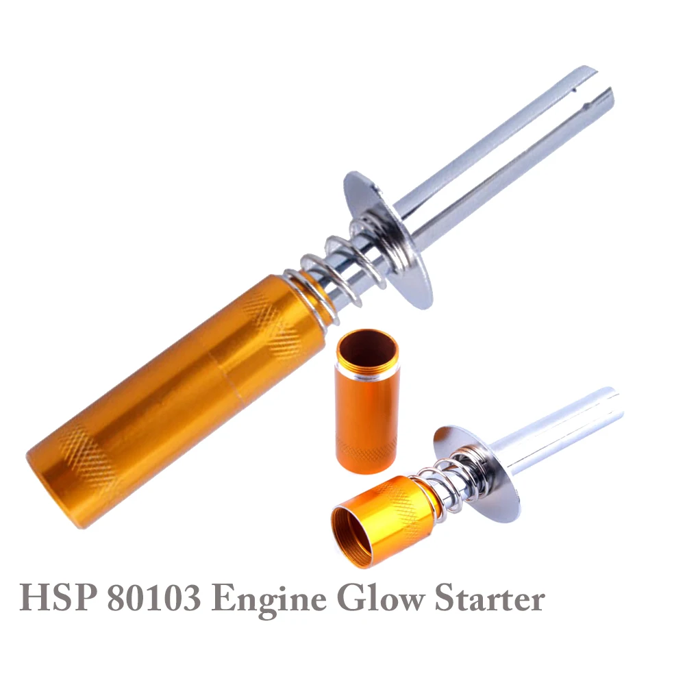 1 шт. HSP 80103 автомобильный нитро газовый двигатель светящийся стартер алюминиевый
