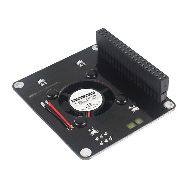 Raspberry Pi 4 охлаждающий вентилятор GPIO Расширительная плата со светодиодной