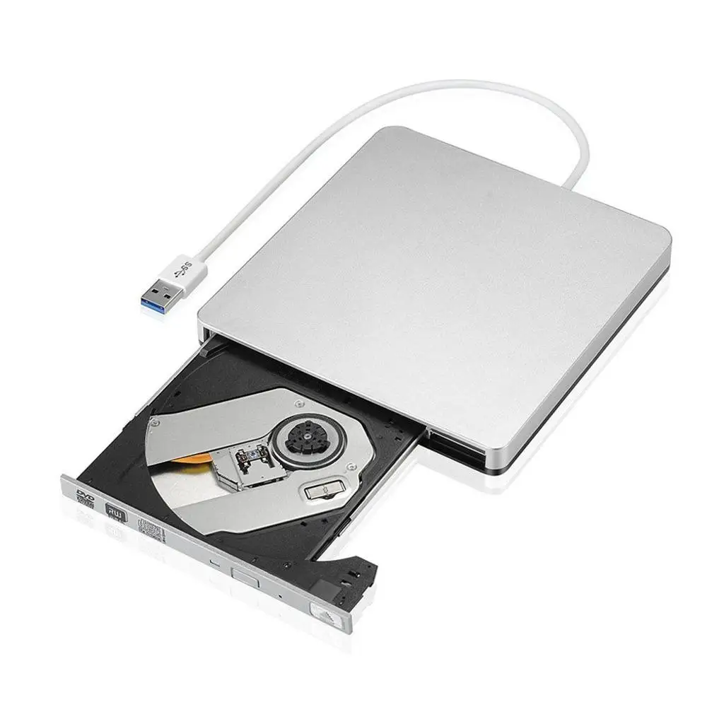 

Laptop Office Burner, DVD-R Disc, External USB 3.0 DVD Burner, DVD VCD CD Drive, Portable External PC, Burner DVD Drive (Silver)