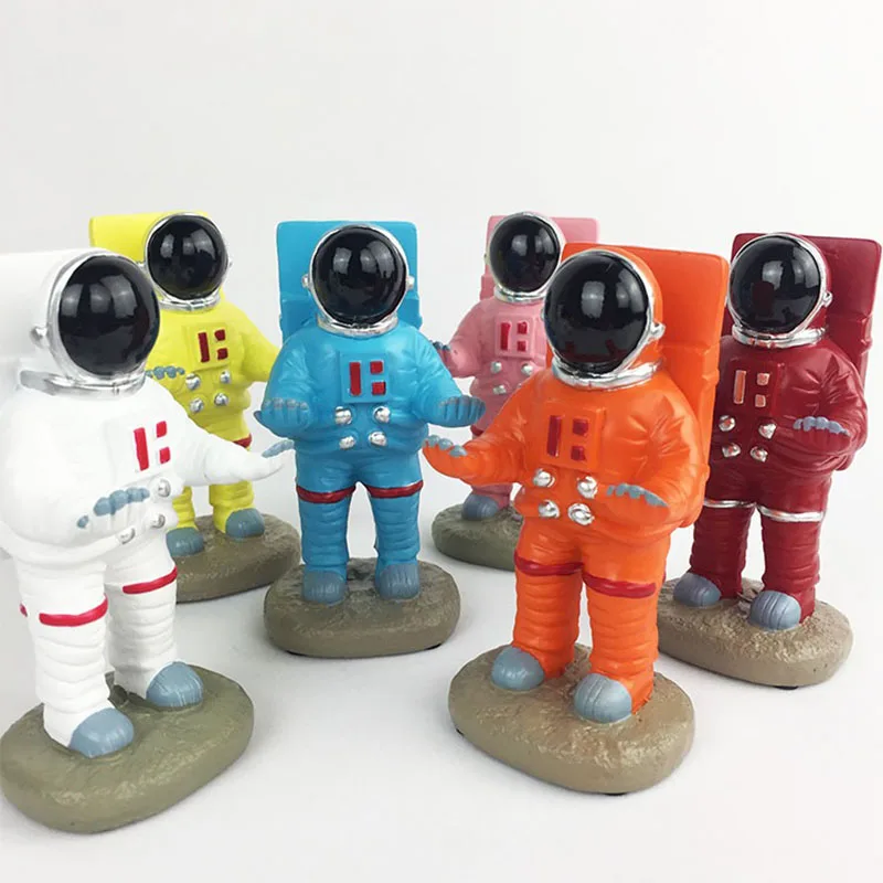 

Детская подставка в стиле астронавта из смолы, милая настольная подставка, 5 цветов, украшение для дома, искусственная подставка