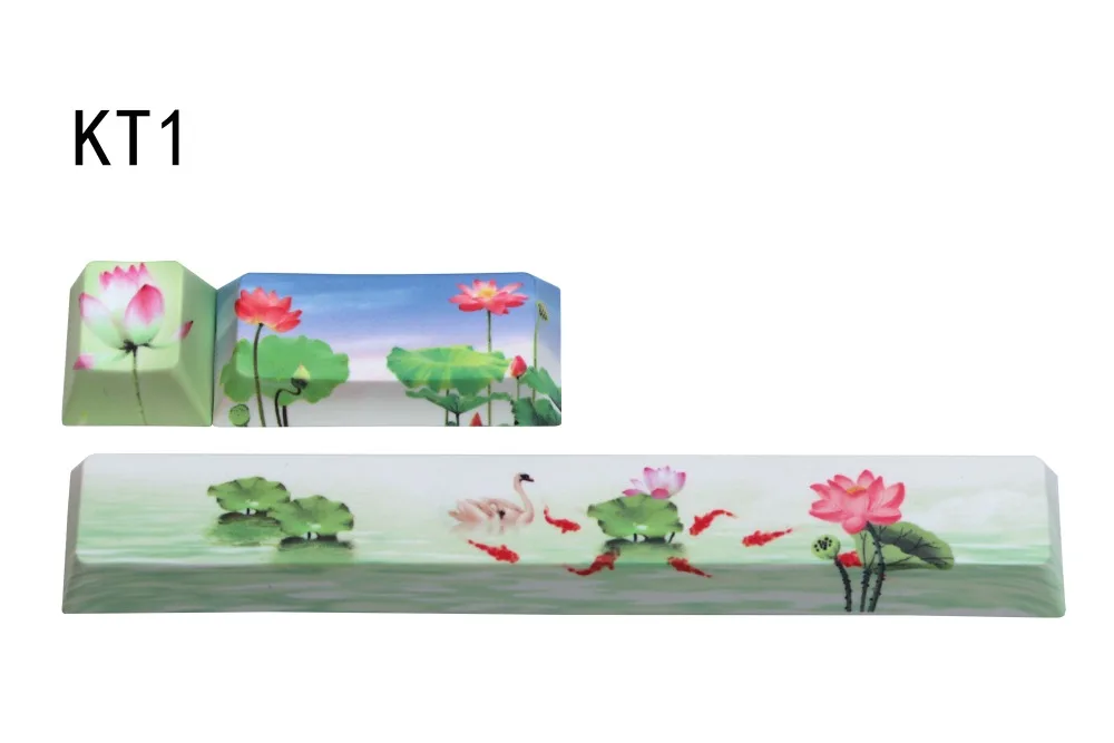 3D Сублимация красителя 3 клавиши PBT keycap MX Переключатель механическая клавиатура keycap Вишневый профиль