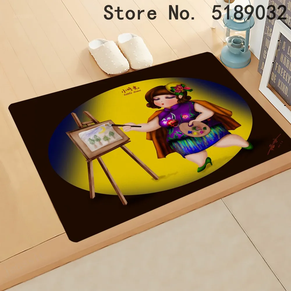 Сексуальные женские коврики для улицы 3d принт входные ванной комнаты и кухни 40x60