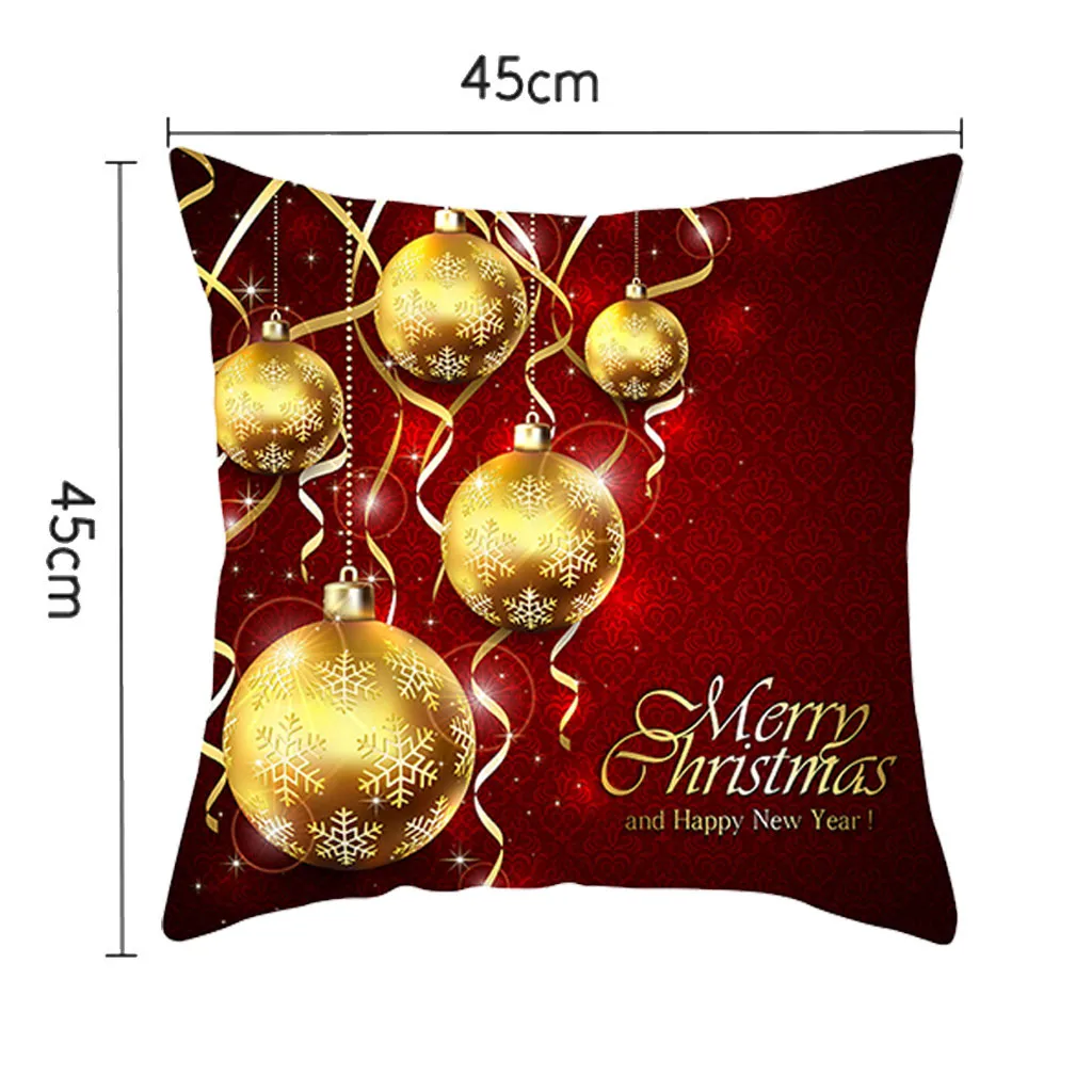 

Ouneed Pillowcase festival Printed Throw Pillow cushion cover sofa Decor Christmas Decorative Pillow case pillow cover Drop Ship