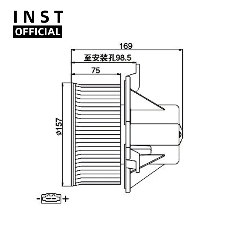 

Air Conditioning Fan AC A/C Blower Motor FOR NAVARA BIG 12v