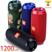 Portable Bluetooth Speaker 20w Wireless Bass Column Waterproof Outdoor USB Speakers Support AUX TF Subwoofer Loudspeaker TG117