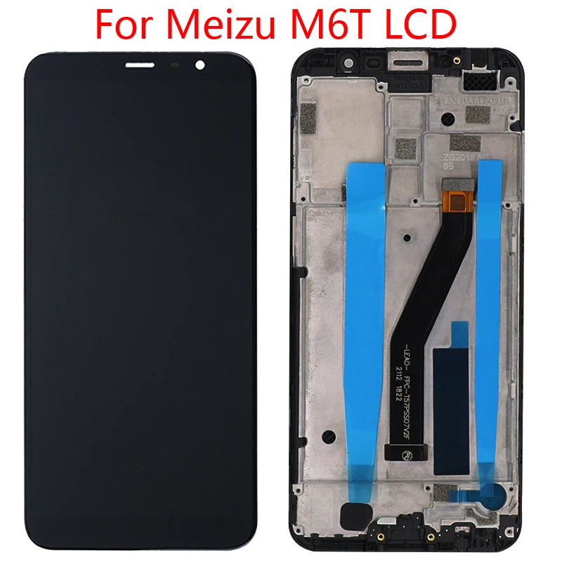 100% тедший дисплей для Meizu M6T, ЖК-сенсорный экран, дигитайзер с рамкой для Meizu M811H M811S M811T M811Q, Замена ЖК-дисплея