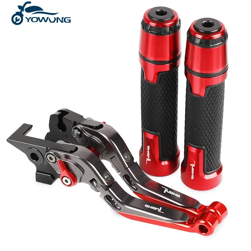 

Motorcycle Brake Clutch Levers Handlebar knobs Hand Grip Ends FOR APRILIA TUONO 1000R 2003 2004 2005 2006 2007 2008 2009 2010