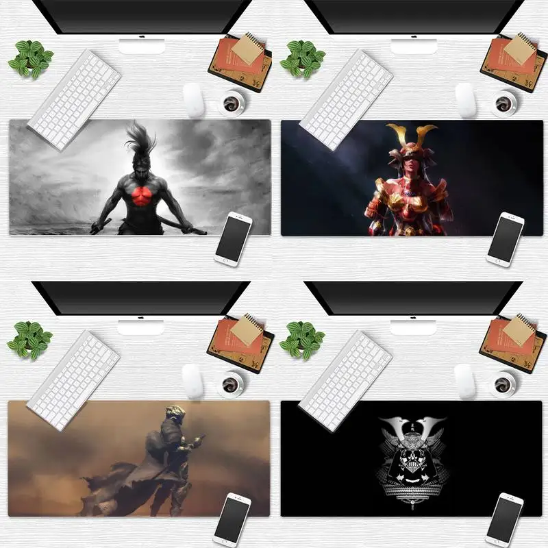 

Japan samurai Durable Rubber Mouse Mat Pad Desk Table Protect Gamer Office Work Large Mousepad mats Non-slip Laptop Cushion