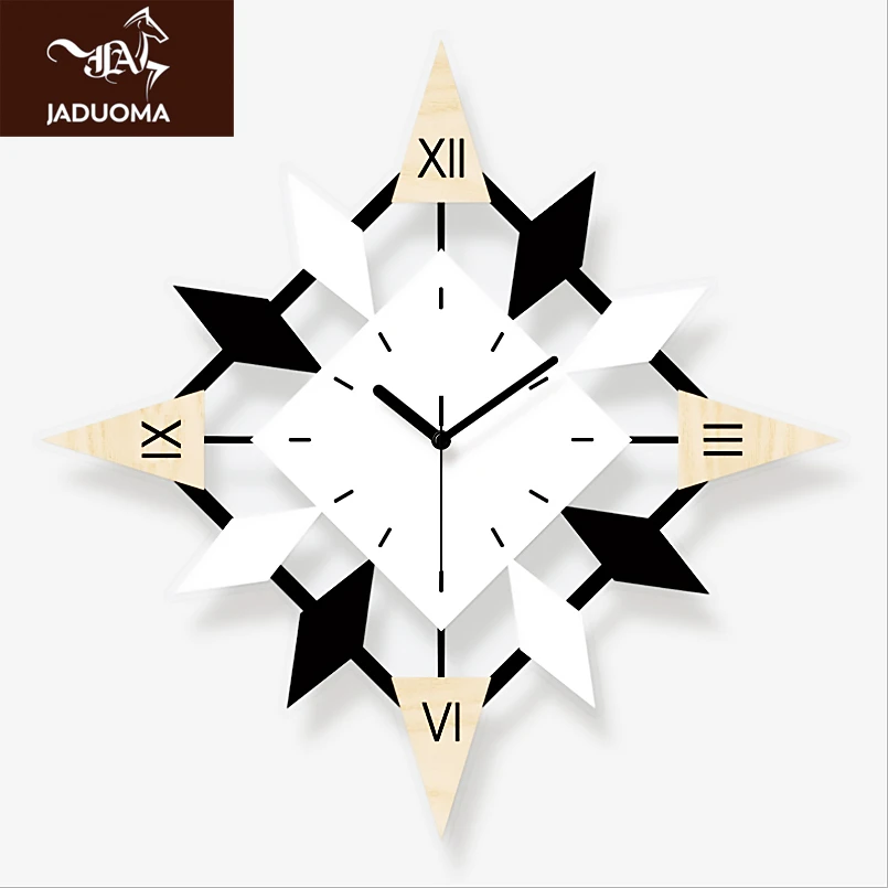 

JADUOMA Wall Clock 3D Acrylic Large Wall Clock Modern Design For Home Decoration Mute Duvar Saati Big Size Wall Watch For Room