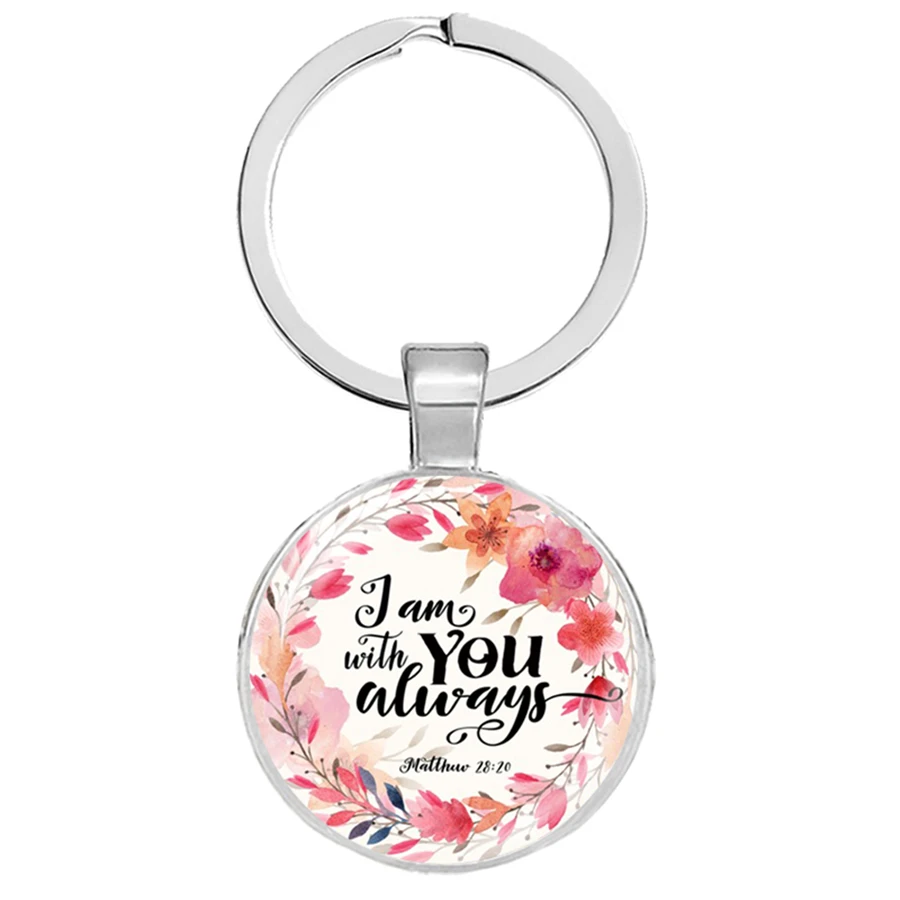 Новые Библейские стихи брелок роза библейские стихотворения подвески брелоки