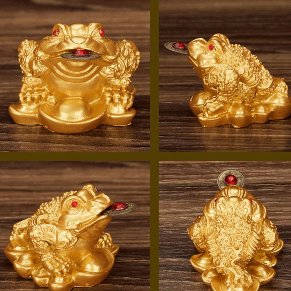 Фэн-шуй жаба деньги удача богатство китайская Золотая монета украшение для дома