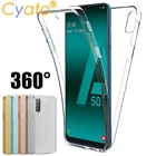 Защитный чехол CYATO 360 для телефона Samsung Galaxy S10 Plus S10e A30 A40 A50 M30 M40, мягкая задняя крышка из ТПУ, подарки