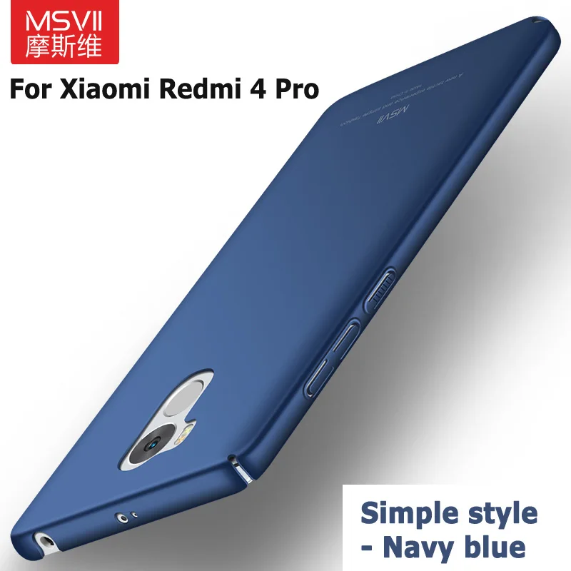 Redmi 4 Pro Чехол Msvii Тонкие Матовые чехлы для Xiaomi Redmi 4 Pro Чехол Xaomi Жесткий PC чехол для Xiaomi Redmi4 4Pro чехол для телефона s