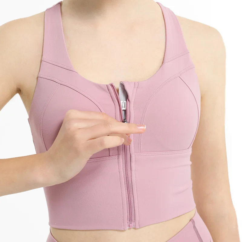 

Women's Bra Fitness Bra Without Bones High Strength Training Underwear Yoga Push Up Sexy Sports Female Crop Tops Sportswears