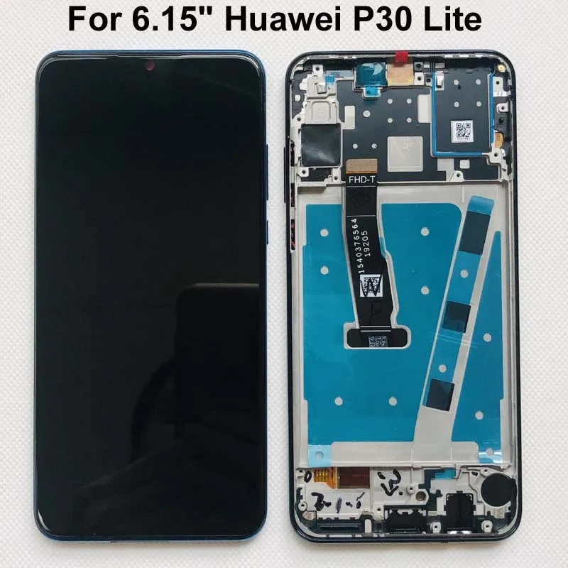 

Новинка для 6,15 "Huawei P30 Lite Женский ЖК-дисплей экран + сенсорная панель дигитайзер для Huawei Nova 4e Φ LX2 рамка