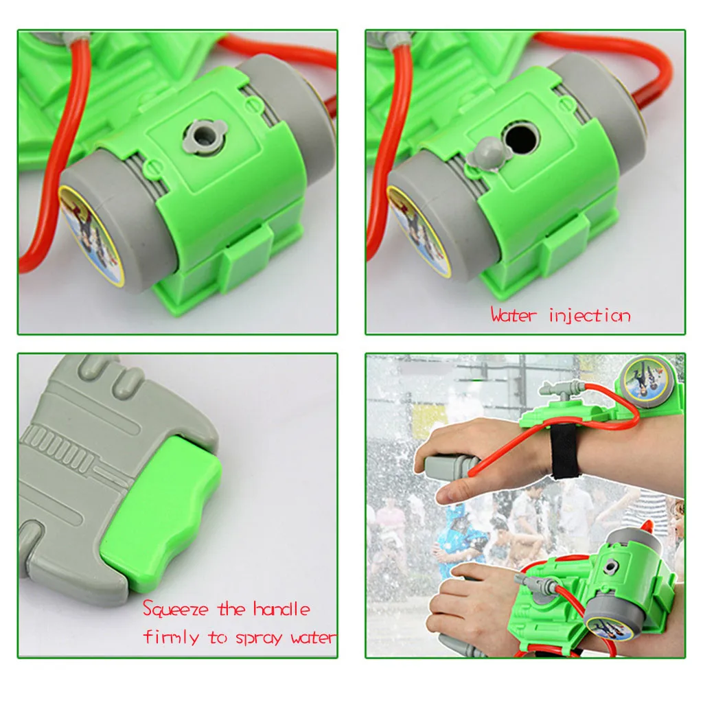 Детский водяной пистолет ручная водная летняя детская бутылка для запястья