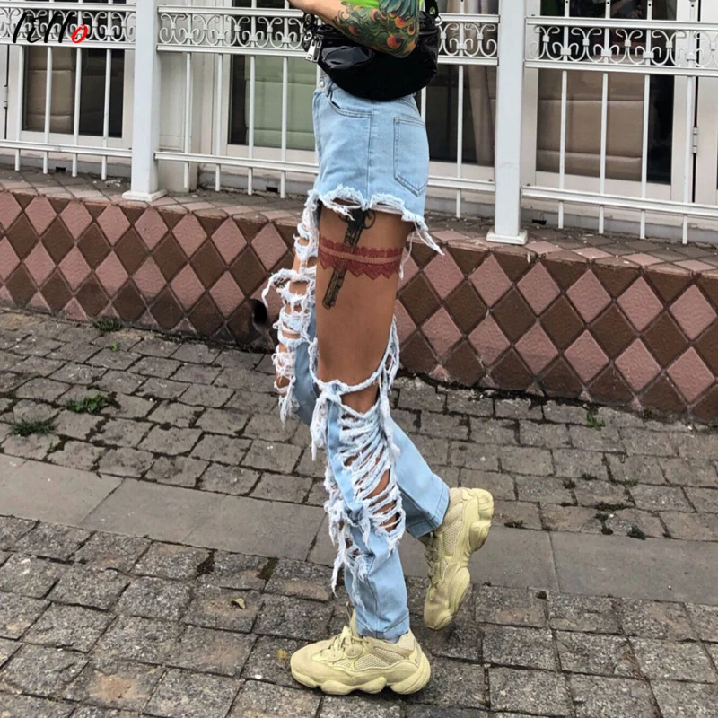 Женские сексуальные джинсы с завышенной талией женские универсальные большими