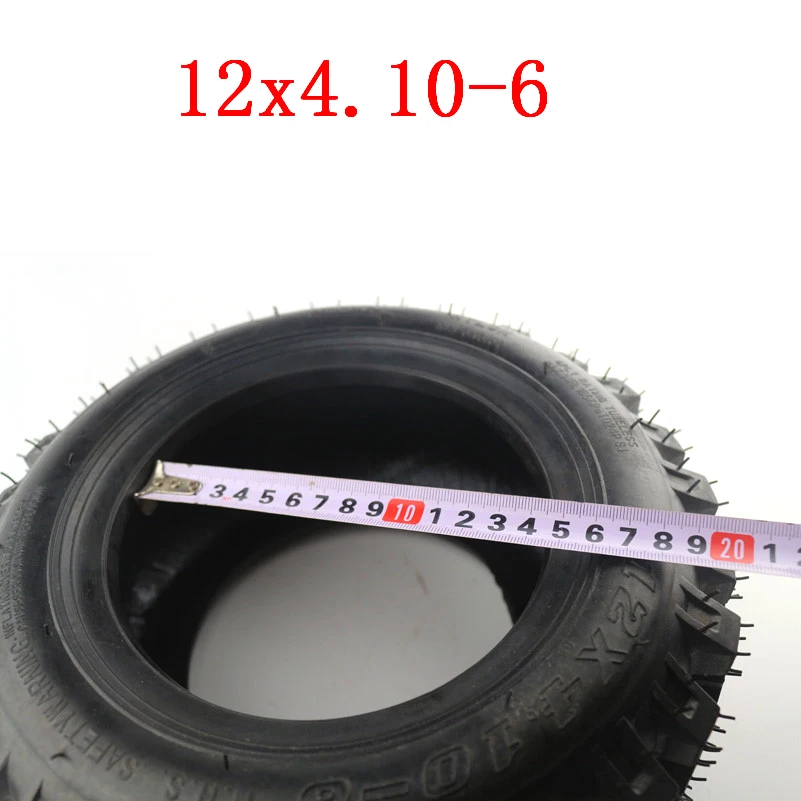 Lightning доставка 12x4.10-6 вакуумные шины ATV Quad Go Kart 47cc 49cc массивные 4 10-6 бескамерные