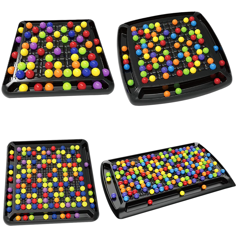 

Matching Beads Board Game Educational Montessori Toy Desktop Toy Parent Child Interaction Rainbow Chess Kids Toys Chritsmas Gift
