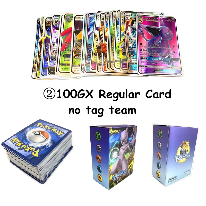 240 шт держатель Pokemones альбом для коллекции карт Pokemones и некоторые варианты GX MEGA EX card - Цвет: 100GX no tag team