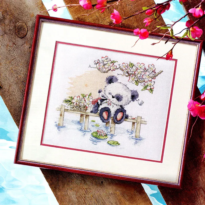 

Crazy129-2 DIY Homefun Набор для вышивания крестиком пакеты для вышивания крестиком, ручная работа с Наборы новая модель без принта Крест стич Набор д...