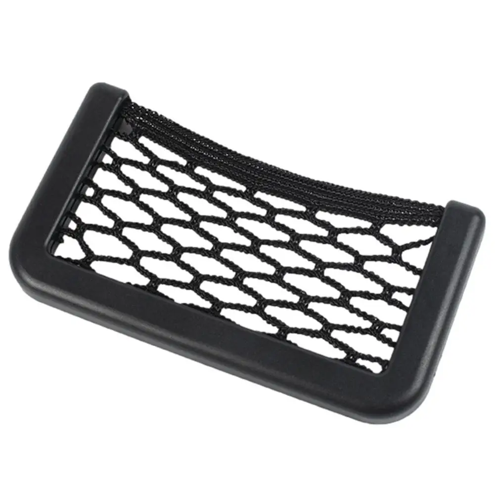 

1Pcs Car Organizer Storage Bag Auto Paste Net Pocket Phone Holder