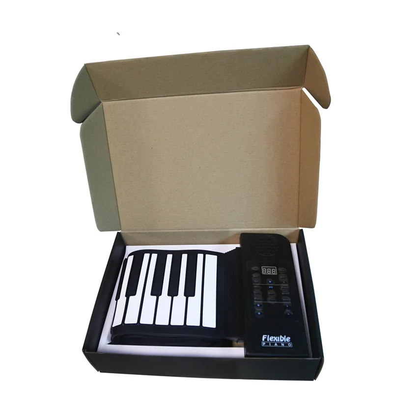 Hand roll piano keyboard thickened silicone folding electronic organ