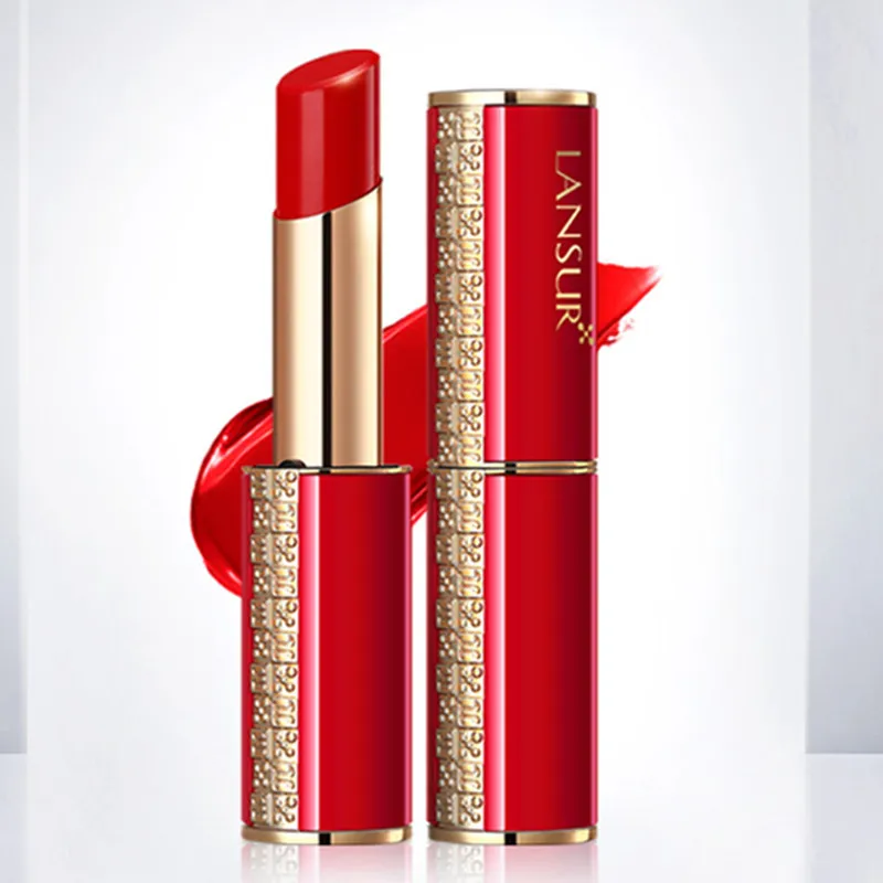 

Губная помада CY LANSUR маленькая Красная губная помада долговечная безразмерная Бесплатная доставка