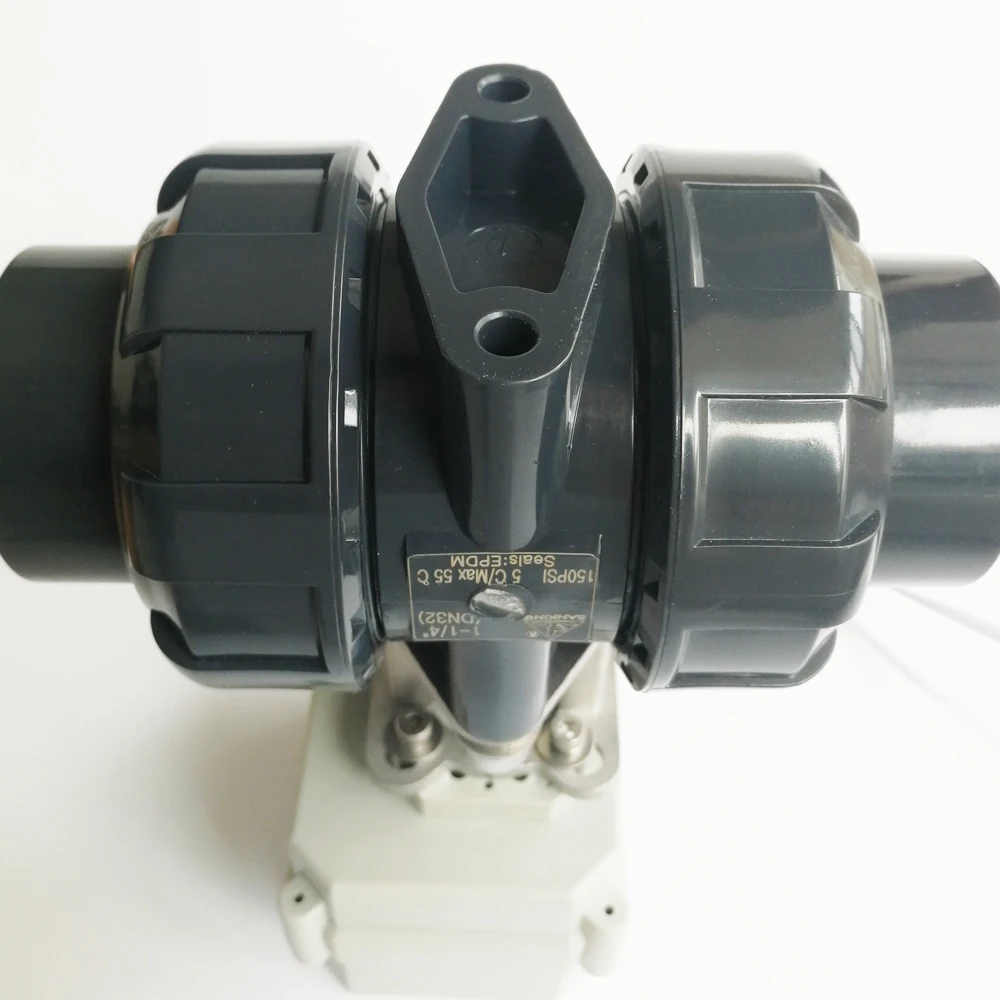 Tsai Fan UPVC 3/4 'ƈ сторонний нормально открытый DN20 закрытый моторизованный шаровой