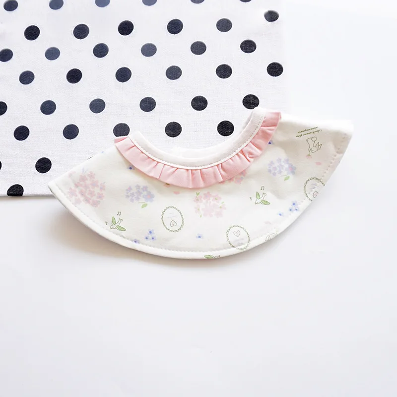 INS Стиль 360 градусов 3 слоя цветочный принт хлопковые детские нагрудники с