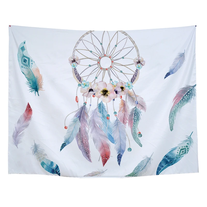 1 шт. готический настенный гобелен из 100% полиэстера с принтом растений | Дом и сад