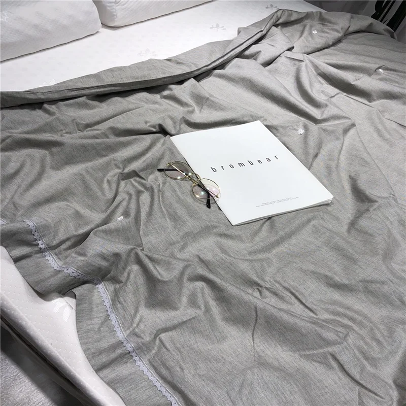 2020 бамбуковое мягкое одеяло из шелка тутового шелкопряда с вышивкой чистый