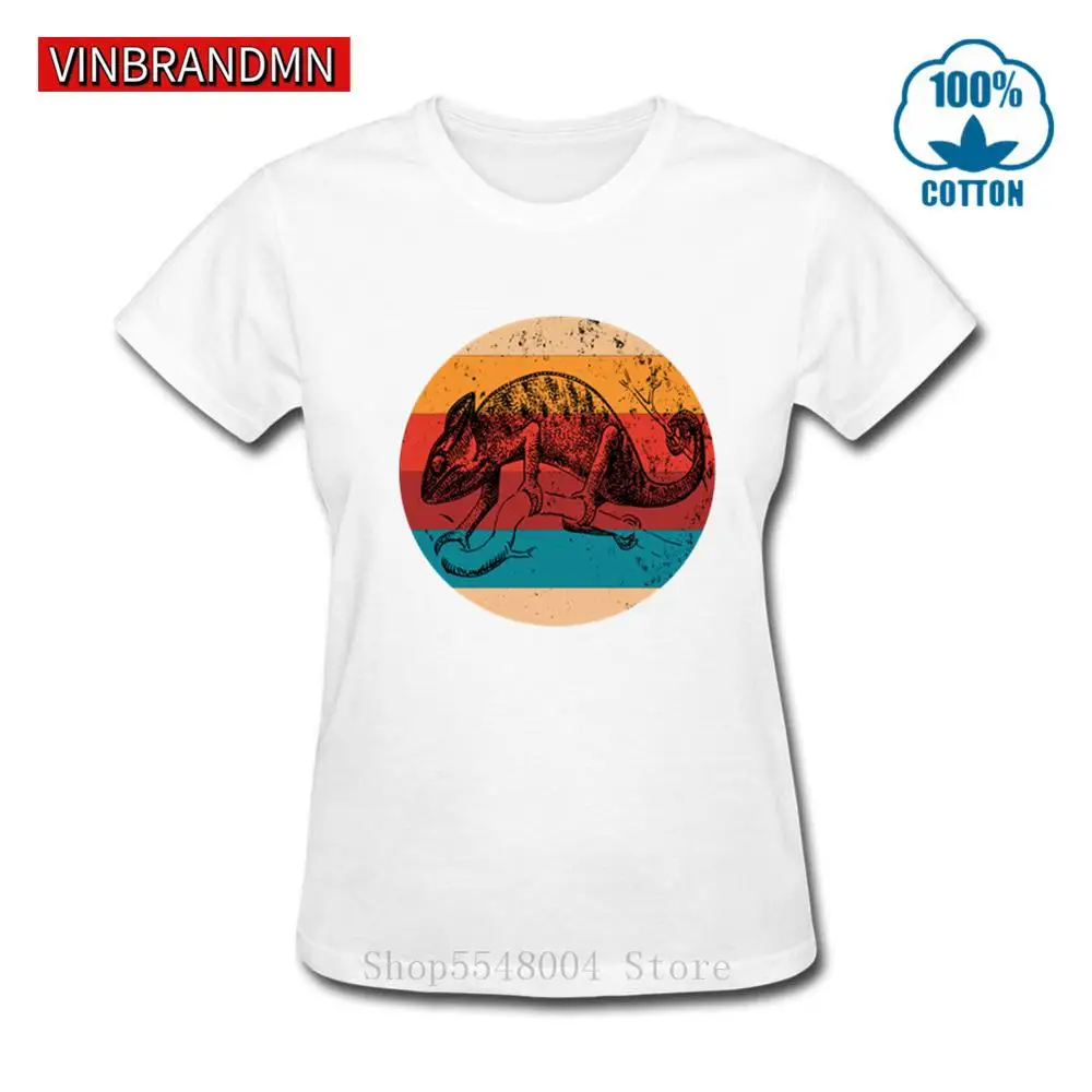Женская Винтажная футболка с принтом в виде ящерицы силуэт рептилий стиле ретро