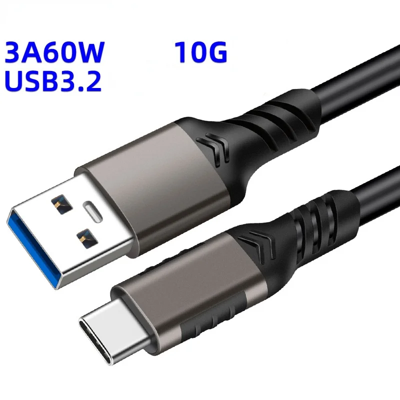 Кабель USB A-USB C 3 1/3 2 Gen 10 Гбит/с для передачи данных короткий кабель SSD с быстрой
