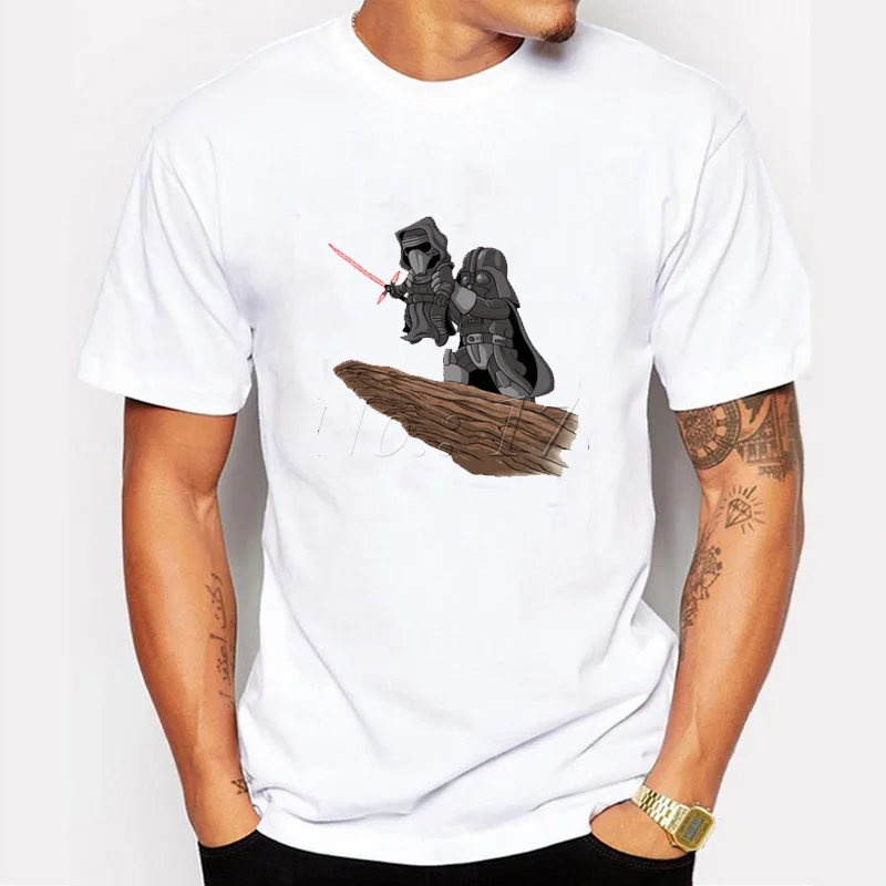 Мужская футболка с короткими рукавами и круглым вырезом Повседневная в стиле