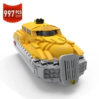 moc 5th element taxied car building blocks yellow town patrol speed champion technical cars assemble vehicle idea toys for kids