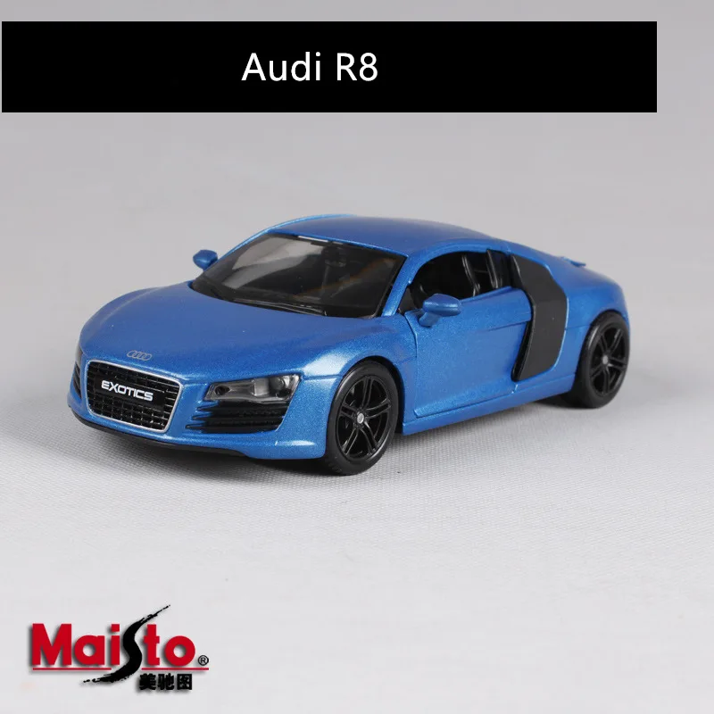 AUDI R8 Maisto 1:24 Mercedes-Benz AMG GTsimulation модель автомобиля из сплава украшение Коллекция игрушек инструменты подарок - Цвет: AUDI R8