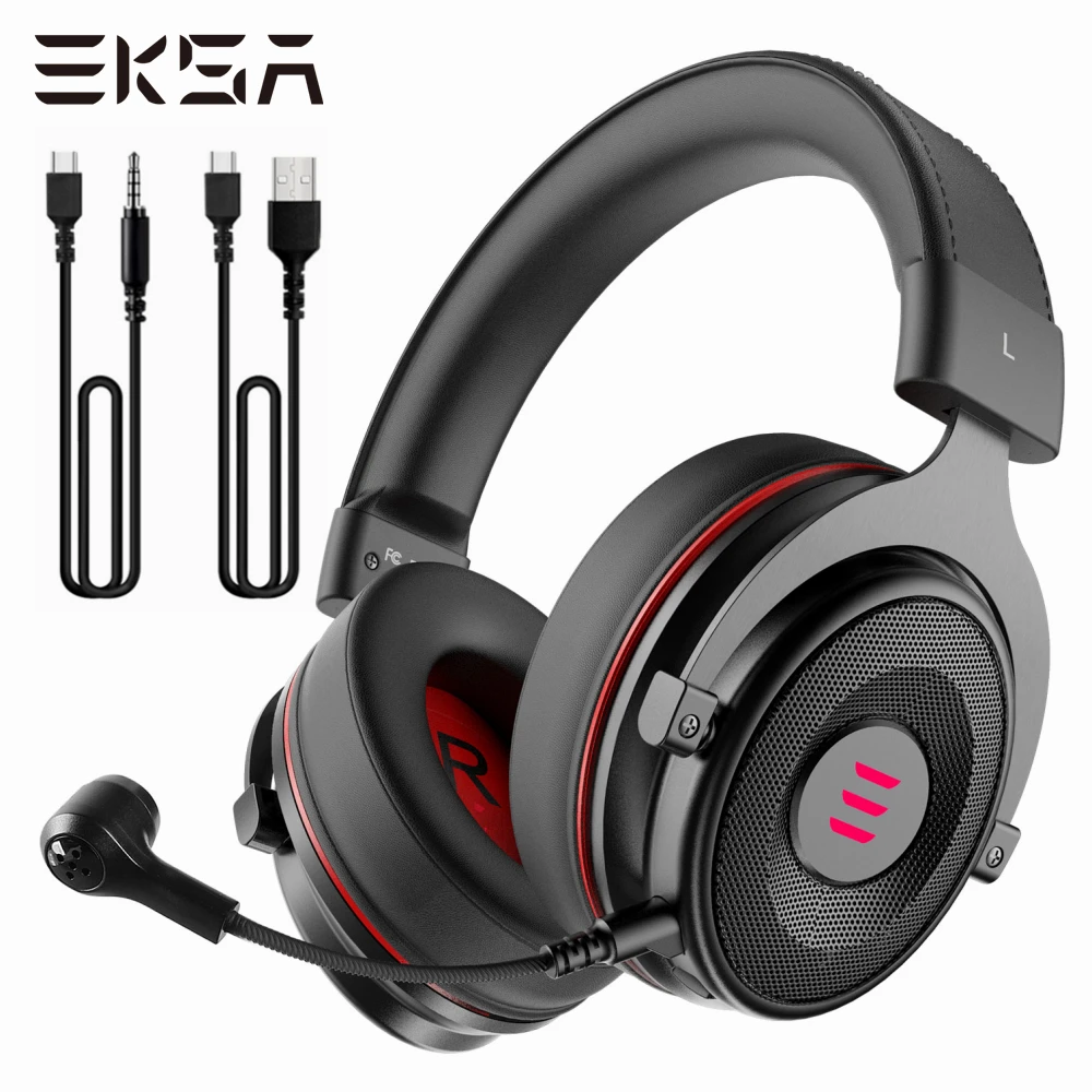 Игровая гарнитура EKSA E900-Pro Virtual 7 1 Накладные наушники с глубокими басами и