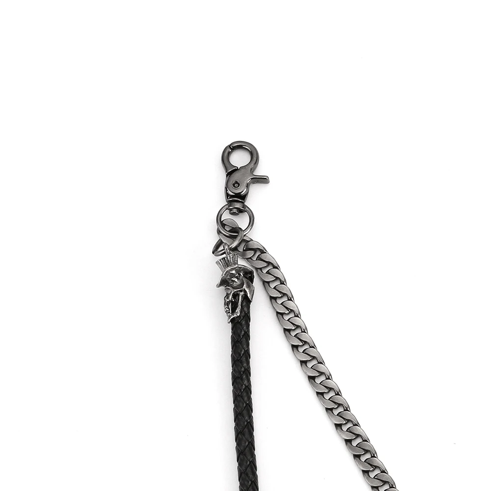 Модные мужские брюки в стиле хип-хоп панк-рок с металлическим покрытием черепом