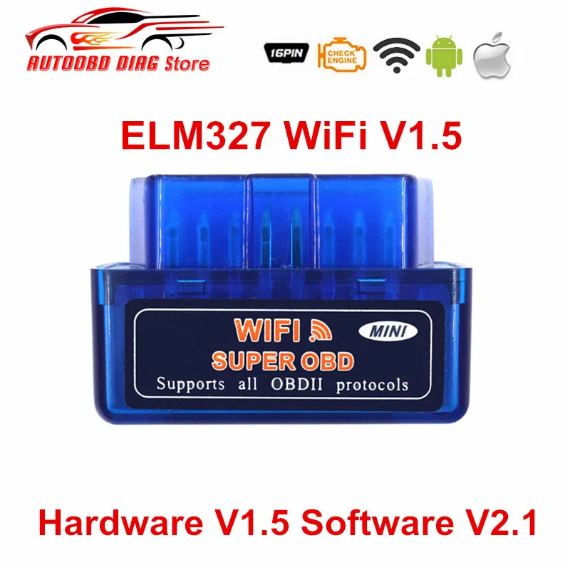 Сканер ELM327 V1.5 Wi Fi OBD2 для работы с дизельными автомобилями аппаратное обеспечение