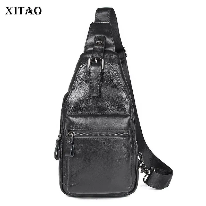 

XITAO Fashion Casual Shoulder Bags PU Splicing Single Shoulder Strap Diagonal Chest Bag 2021 New Vintage All-match JL0217