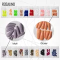 ROSALIND 120pcs False Nail Art Tips French Natural Transparent Press On Gel Nail Polish Full Cover Fake Nails Tips accesorios