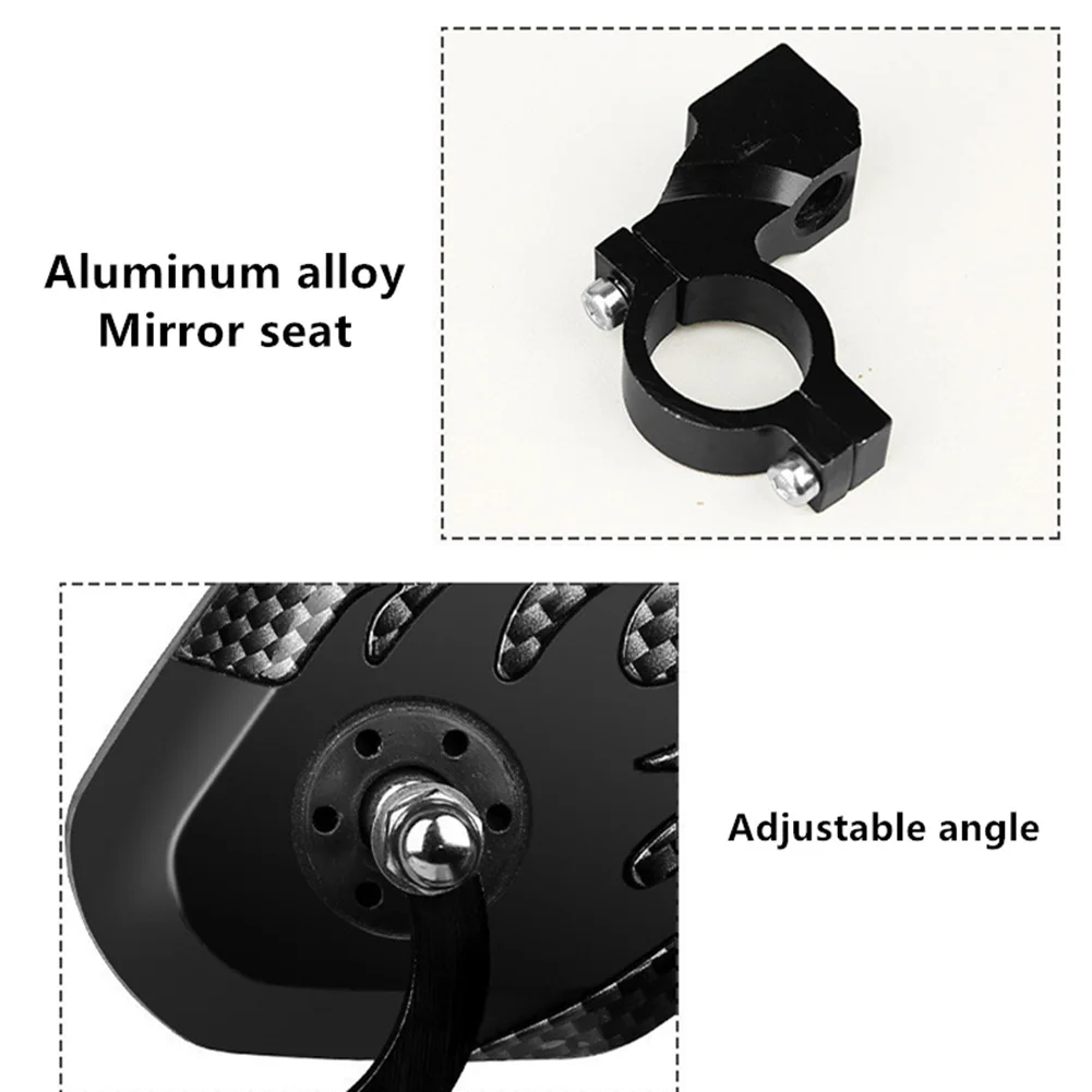 

1 Pair 90 Degrees Adjustable Mirror For MTB Bike Cycling Rearview Mirror Bicycle Handlebar Mirror Part